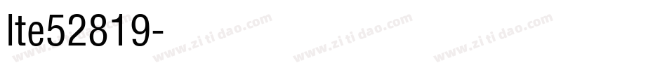 lte52819字体转换