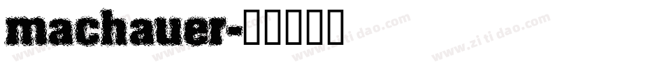machauer字体转换