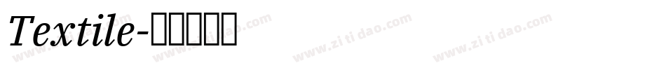 Textile字体转换