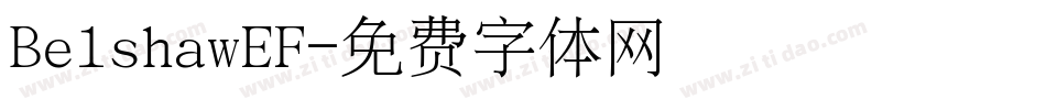 BelshawEF字体转换