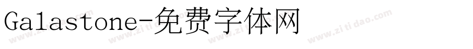 Galastone字体转换