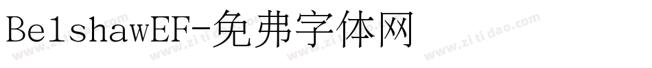 BelshawEF字体转换