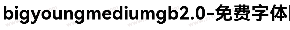 bigyoungmediumgb2.0字体转换