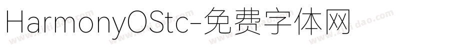HarmonyOStc字体转换