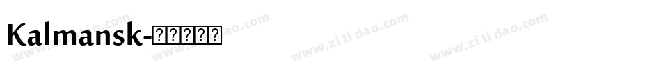 Kalmansk字体转换