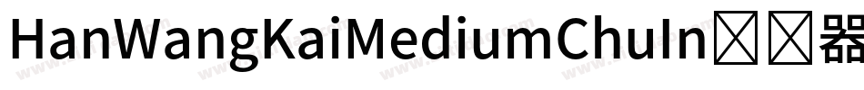 HanWangKaiMediumChuIn转换器字体转换