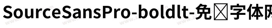 SourceSansPro-boldlt字体转换