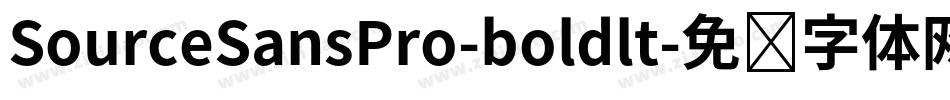SourceSansPro-boldlt字体转换
