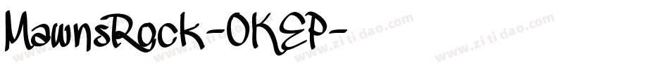 MawnsRock-0KEP字体转换
