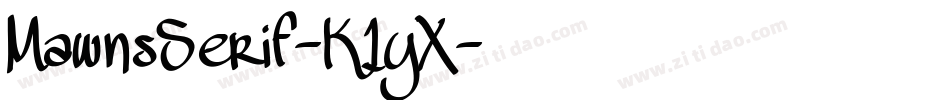 MawnsSerif-K1yX字体转换
