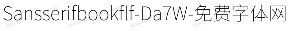Sansserifbookflf-Da7W字体转换