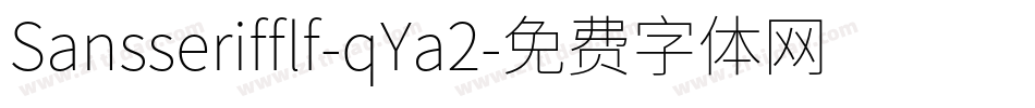 Sansserifflf-qYa2字体转换