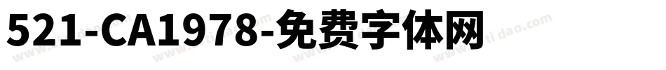 521-CA1978字体转换
