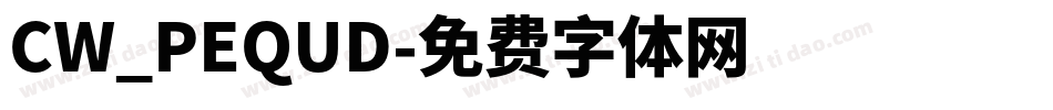 CW_PEQUD字体转换