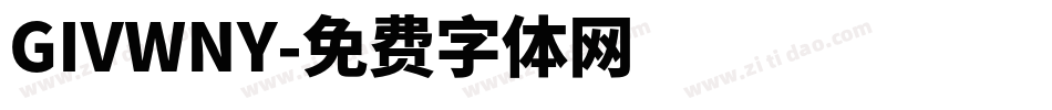 GIVWNY字体转换