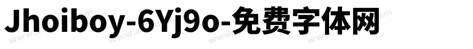 Jhoiboy-6Yj9o字体转换