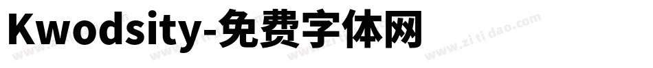 Kwodsity字体转换