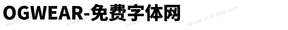 OGWEAR字体转换