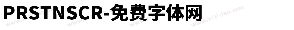 PRSTNSCR字体转换