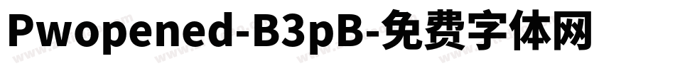 Pwopened-B3pB字体转换