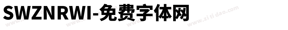 SWZNRWI字体转换