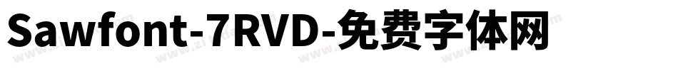 Sawfont-7RVD字体转换