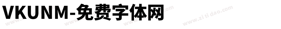 VKUNM字体转换