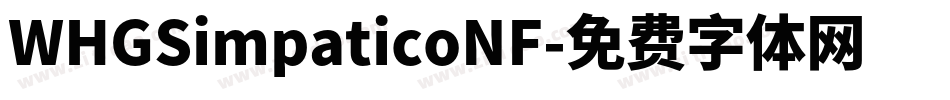 WHGSimpaticoNF字体转换