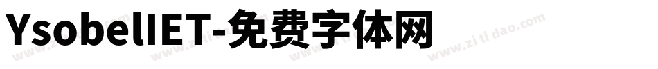 YsobelIET字体转换