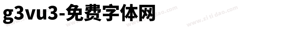 g3vu3字体转换