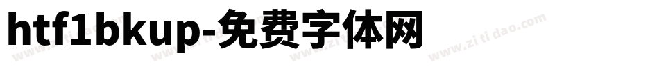 htf1bkup字体转换