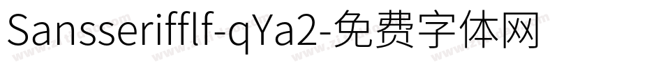 Sansserifflf-qYa2字体转换