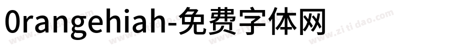 0rangehiah字体转换