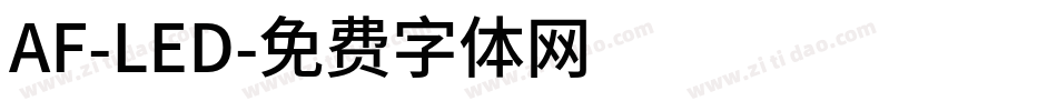 AF-LED字体转换