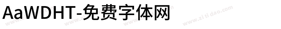 AaWDHT字体转换