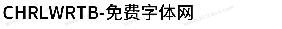 CHRLWRTB字体转换