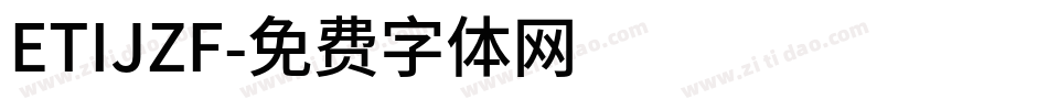 ETIJZF字体转换