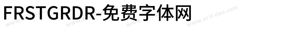 FRSTGRDR字体转换