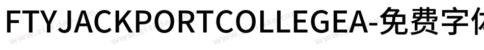 FTYJACKPORTCOLLEGEA字体转换