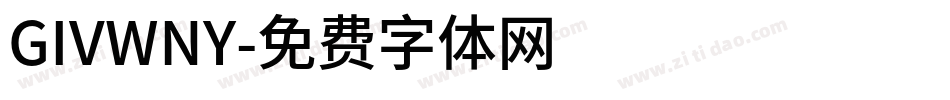 GIVWNY字体转换