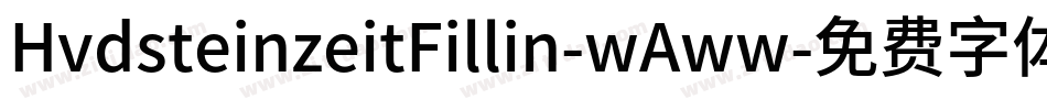 HvdsteinzeitFillin-wAww字体转换