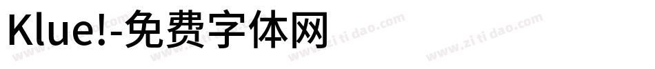 Klue!字体转换