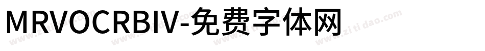 MRVOCRBIV字体转换
