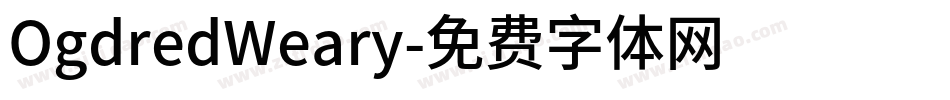 OgdredWeary字体转换