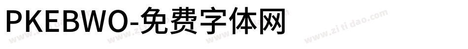 PKEBWO字体转换