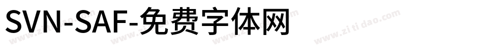 SVN-SAF字体转换