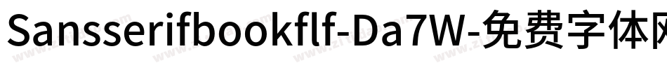 Sansserifbookflf-Da7W字体转换