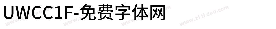 UWCC1F字体转换