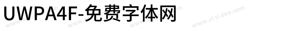 UWPA4F字体转换