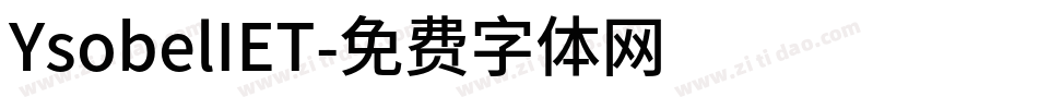 YsobelIET字体转换